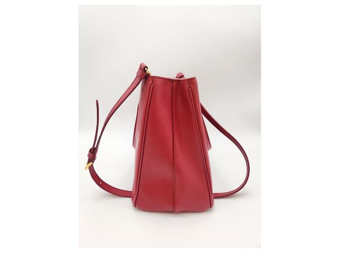 Prada Borsa Tote Saffiano Lux Rossa Rosso - vista 8