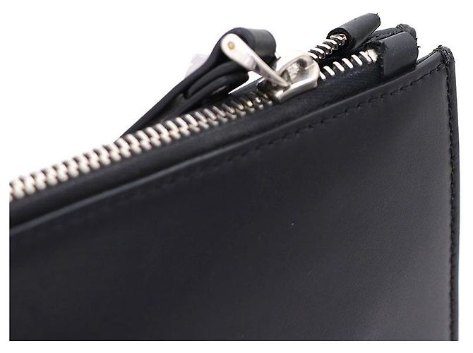 Valentino Portafoglio e clutch in pelle di vitello VLTN Document Case Nero - vista 7