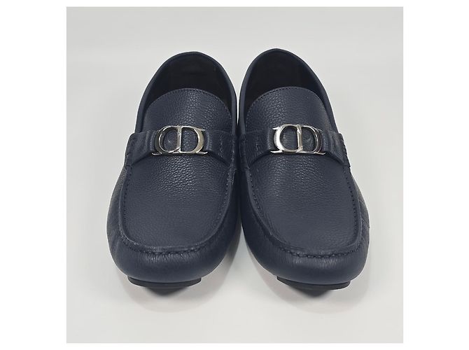 Dior Mocassino Odeon CD Icon in pelle pebble Nero - vista 3
