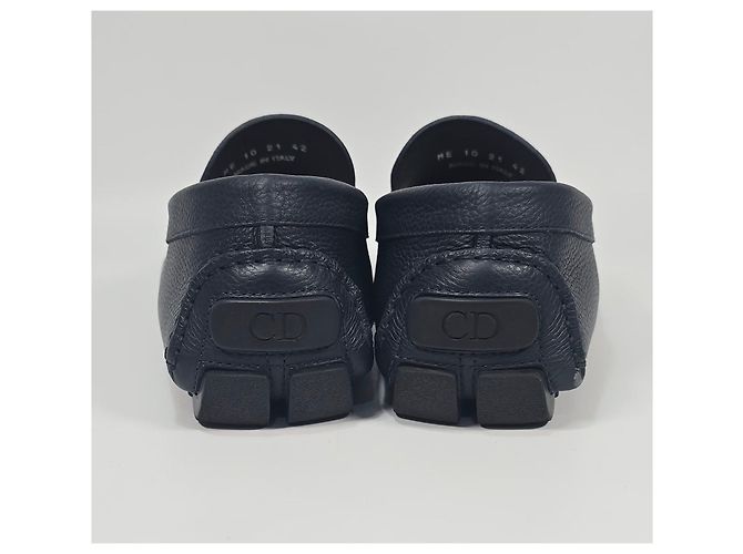 Dior Mocassino Odeon CD Icon in pelle pebble Nero - vista 4