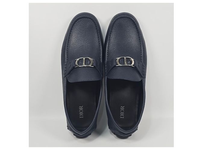 Dior Mocassino Odeon CD Icon in pelle pebble Nero - vista 7
