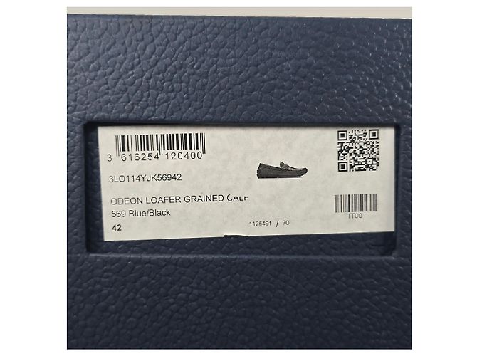 Dior Mocassino Odeon CD Icon in pelle pebble Nero - vista 9