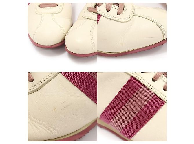 Gucci Sneaker basse WEB Icon in pelle beige da donna Marrone - vista 6