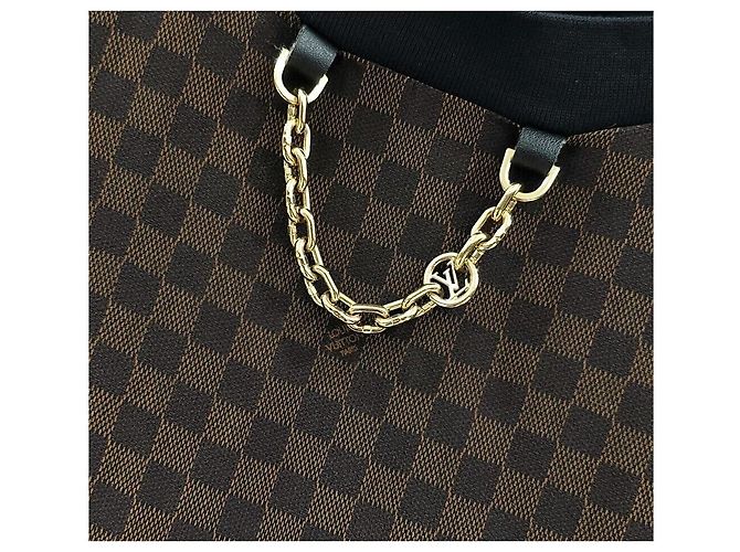 Louis Vuitton T-shirt a maniche corte con inserto Micro Damier Nero - vista 3