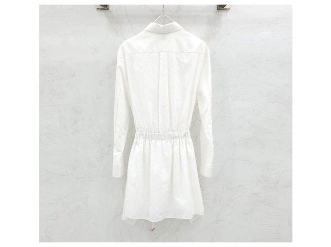 Louis Vuitton Vestido Monogram Relief Trompe-l'œil Plata - vista 2