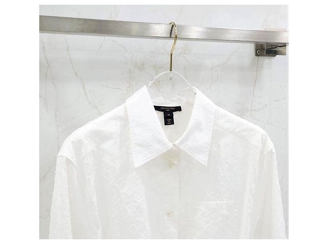 Louis Vuitton Vestido Monogram Relief Trompe-l'œil Plata - vista 3