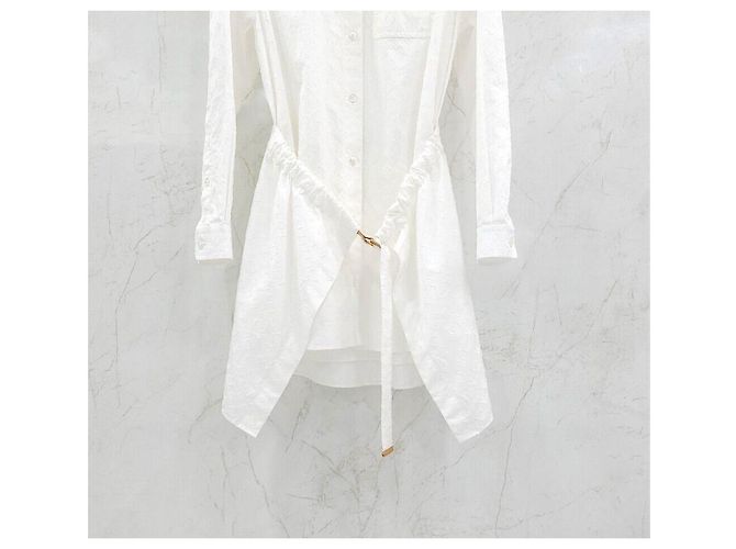 Louis Vuitton Vestido Monogram Relief Trompe-l'œil Plata - vista 4