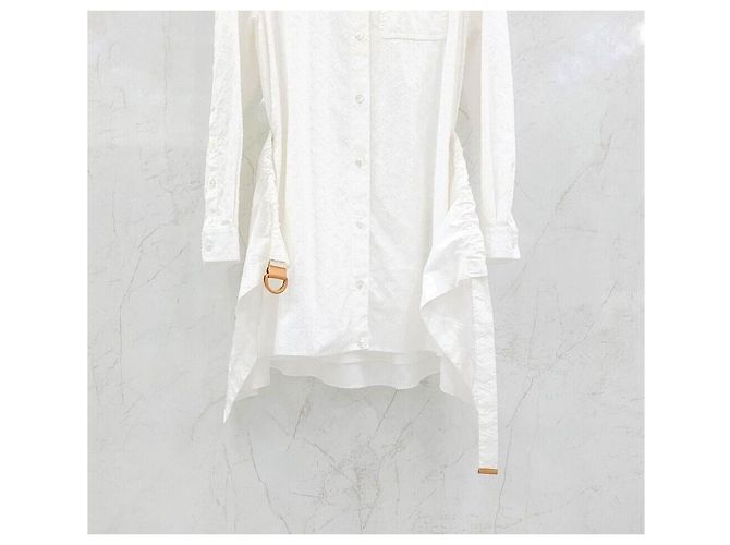 Louis Vuitton Vestido Monogram Relief Trompe-l'œil Plata - vista 5