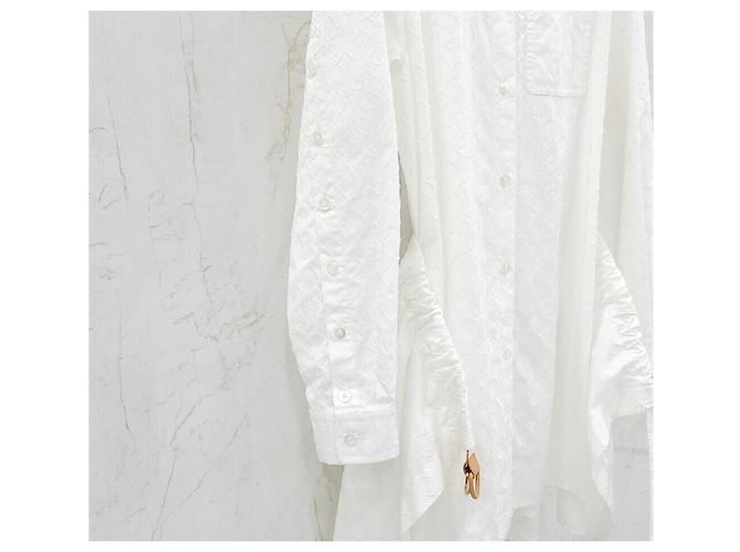 Louis Vuitton Vestido Monogram Relief Trompe-l'œil Plata - vista 6