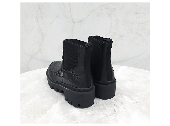 Gucci Botas Chelsea matelassé negras Negro - vista 4