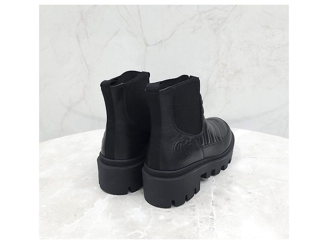 Gucci Botas Chelsea matelassé negras Negro - vista 5