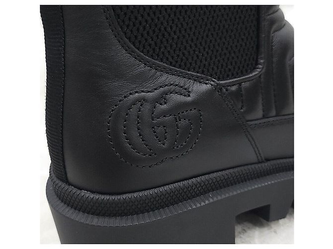 Gucci Botas Chelsea matelassé negras Negro - vista 7