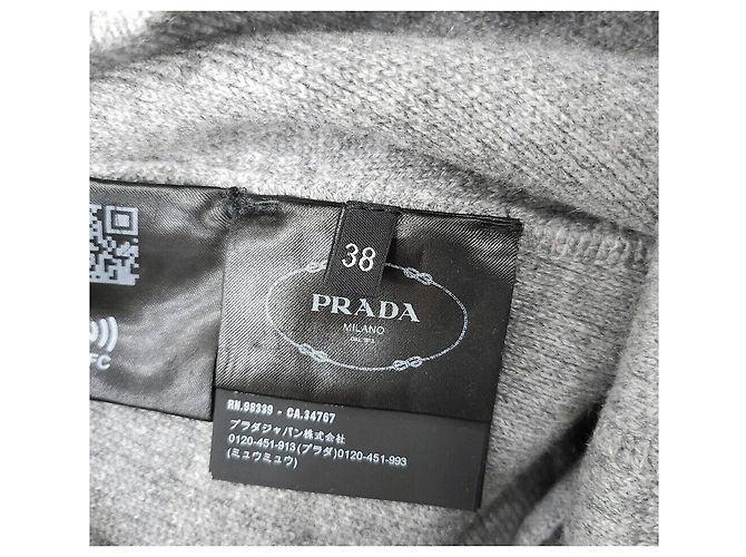Prada Pantaloni Jogger in Maglia con Logo Triangolo in Cashmere Marrone - vista 5