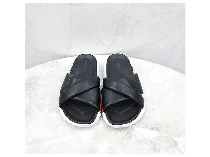 Hermès Sandalo Ciabatta in Pelle - vista 2