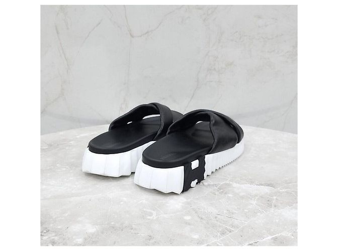 Hermès Sandalo Ciabatta in Pelle - vista 5