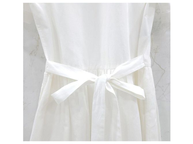 Miu Miu Vestido de popelina Bandana White - vista 5