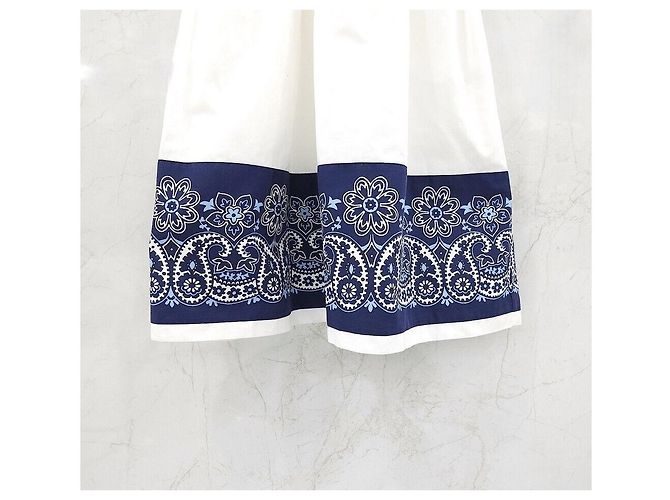 Miu Miu Vestido de popelina Bandana White - vista 6