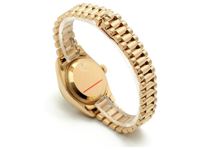 Rolex Datejust Gold Aftersetting Diamond Damenuhr Gelb - Ansicht 16