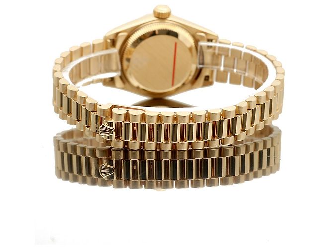 Rolex Datejust Gold Aftersetting Diamond Damenuhr Gelb - Ansicht 23