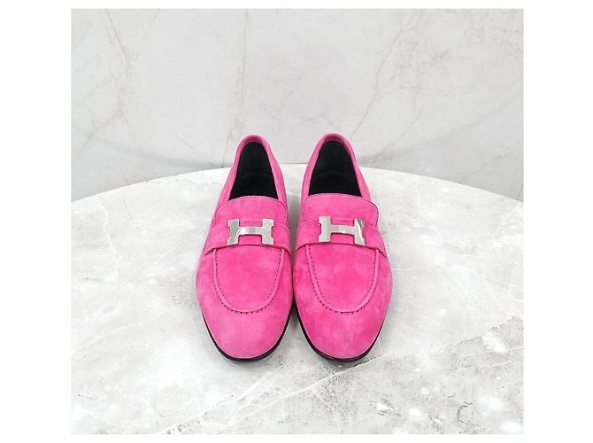 Hermès Suede Paris Loafers Pink - Ansicht 2