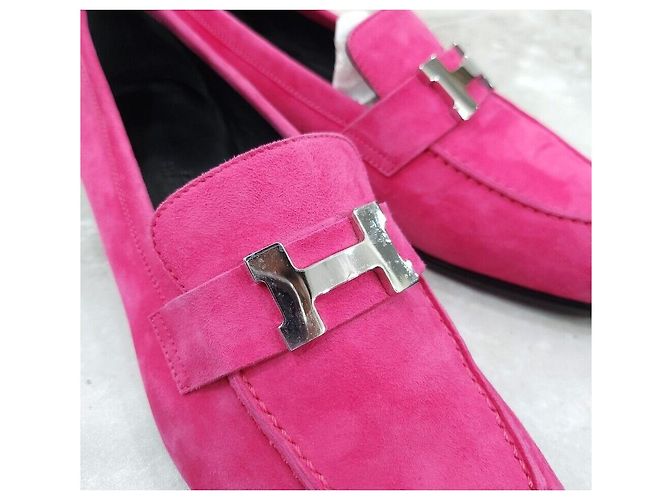 Hermès Suede Paris Loafers Pink - Ansicht 6