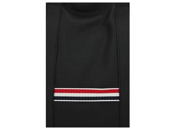 Thom Browne Bolsa Tote Medium em couro de grão macio - vista 6