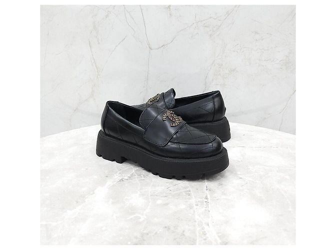 Chanel Mocassino classico in pelle Multicolore - vista 3