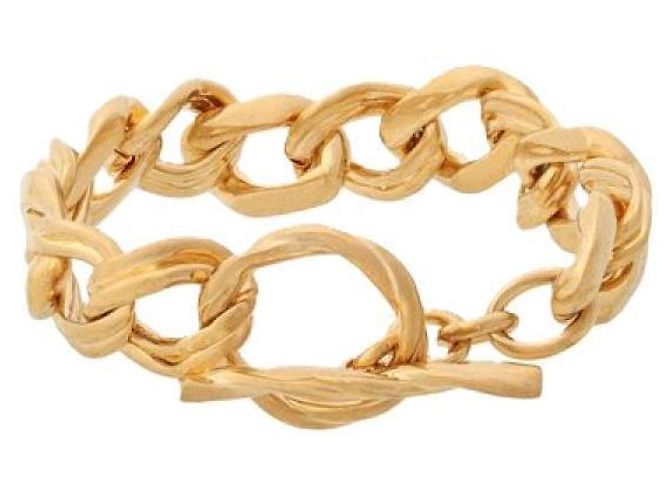 Saint Laurent Pulsera de cadena Dorado - vista 4