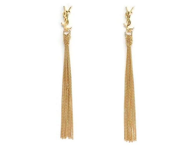 Saint Laurent Pendientes de borlas CASSANDRE Dorado - vista 3
