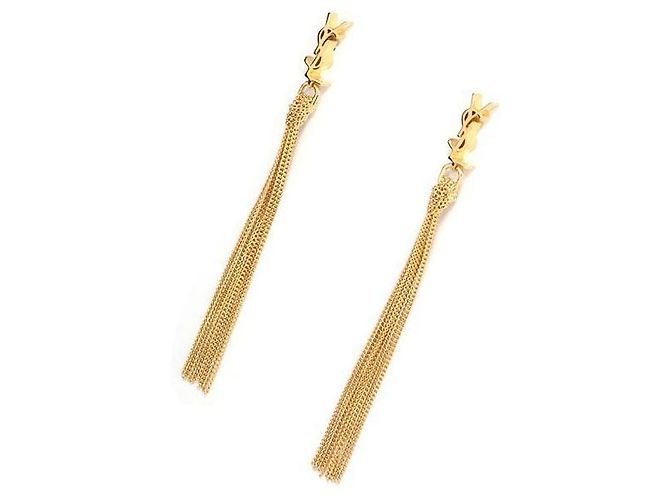 Saint Laurent Pendientes de borlas CASSANDRE Dorado - vista 4
