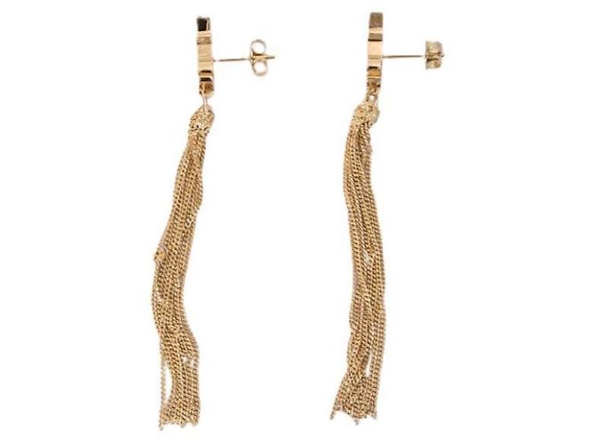 Saint Laurent Pendientes de borlas CASSANDRE Dorado - vista 6