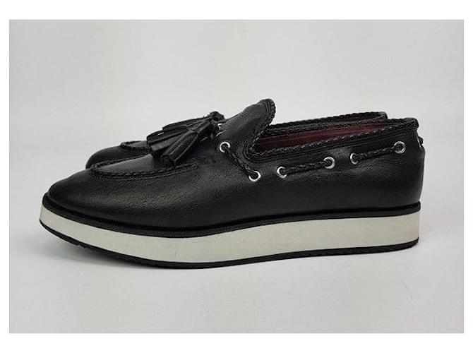 Rag & Bone Sneakers con nappe da uomo Nero - vista 4