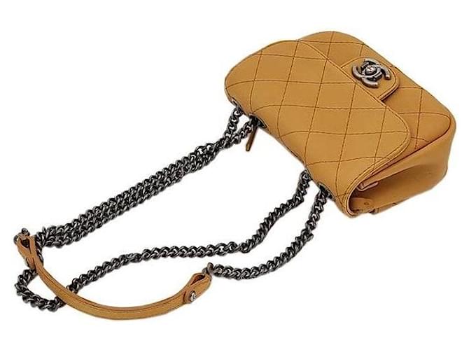 Chanel Mini borsa a tracolla con catena Giallo - vista 4