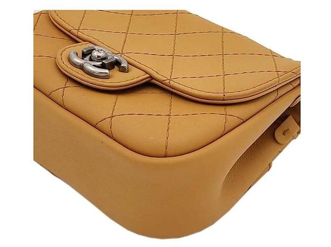 Chanel Mini borsa a tracolla con catena Giallo - vista 7