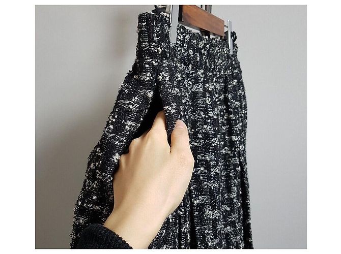 Chanel Tweed-Rock Mehrfarben - Ansicht 4