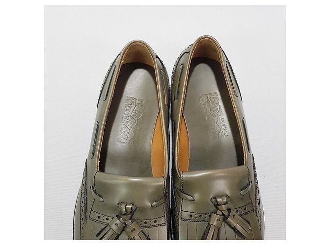 Salvatore Ferragamo Mocassini con nappe da uomo Marrone - vista 6