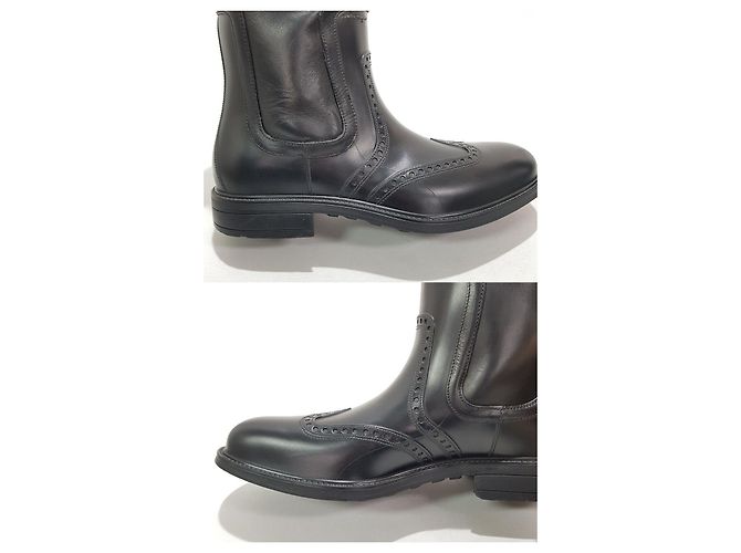 Salvatore Ferragamo Men's Rain Boots Western Boots Black - view 7