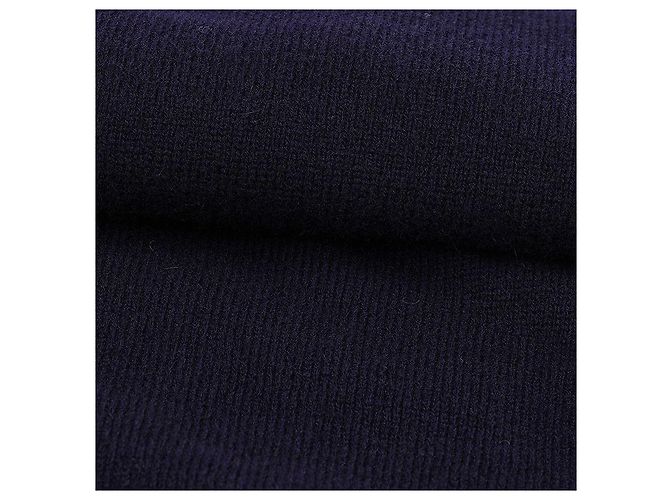 Comme Des Garcons NAVY Unisex Cardigan mit goldenem Herz-Patch Blau - Ansicht 5