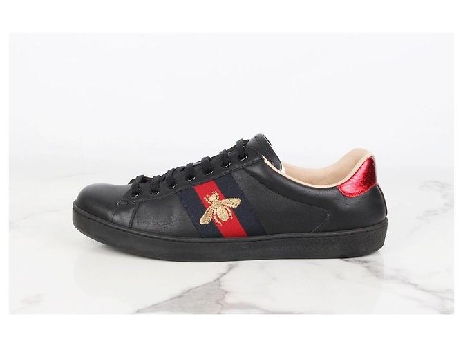 Gucci Baskets Ace brodées Black Noir - vue 3