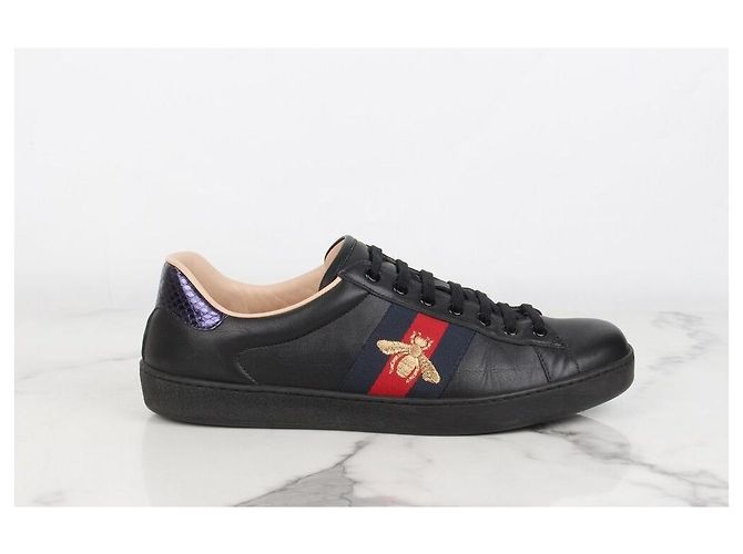 Gucci Baskets Ace brodées Black Noir - vue 4