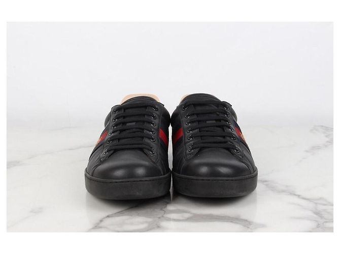 Gucci Baskets Ace brodées Black Noir - vue 5
