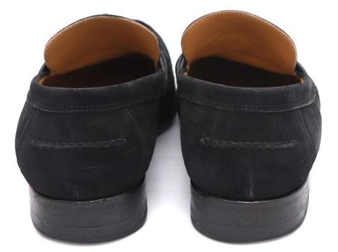 Hermès Mocassini Destin Kelly in scamosciato da uomo Nero - vista 4