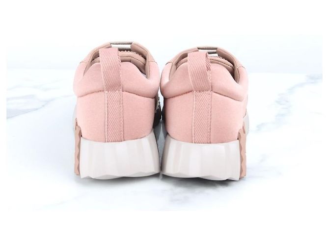 Hermès Bouncing Wildleder-Sneaker Rosa Pink - Ansicht 4