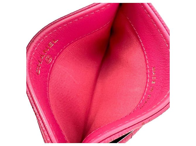 Chanel Tarjetero Classic Caviar Rosa - vista 7