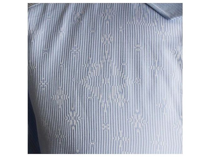Louis Vuitton Monogramm-Streifenhemd Blau - Ansicht 6