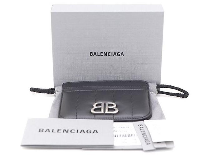 Balenciaga Monogram Monaco Kartenetui Schwarz - Ansicht 6