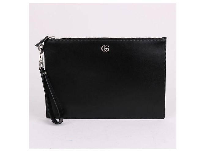 Gucci Clutch con tracolla Marmont non utilizzata Nero - vista 2