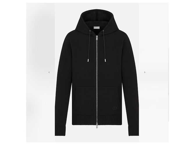 Dior Icon Zip Kapuzenjacke Strickjacke Schwarz XL - Ansicht 11