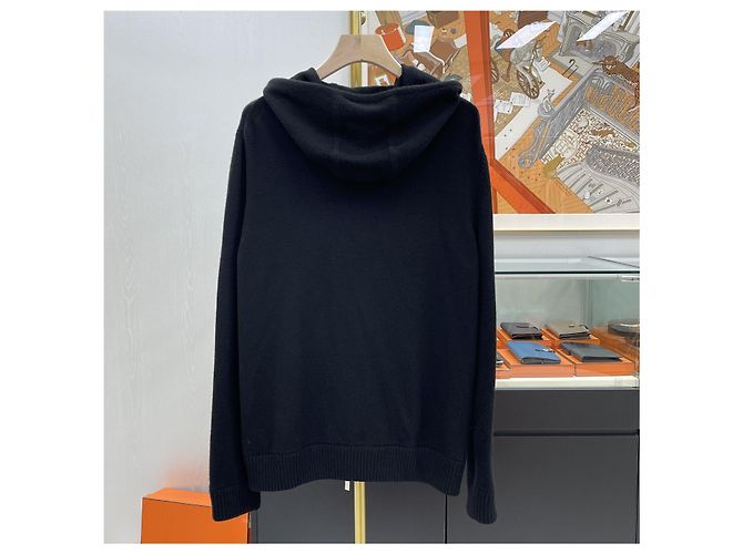 Dior Icon Zip Kapuzenjacke Strickjacke Schwarz XL - Ansicht 5
