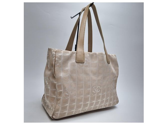 Chanel Große Jacquard Tote Bag mit New Travel CC Logo Pink - Ansicht 5